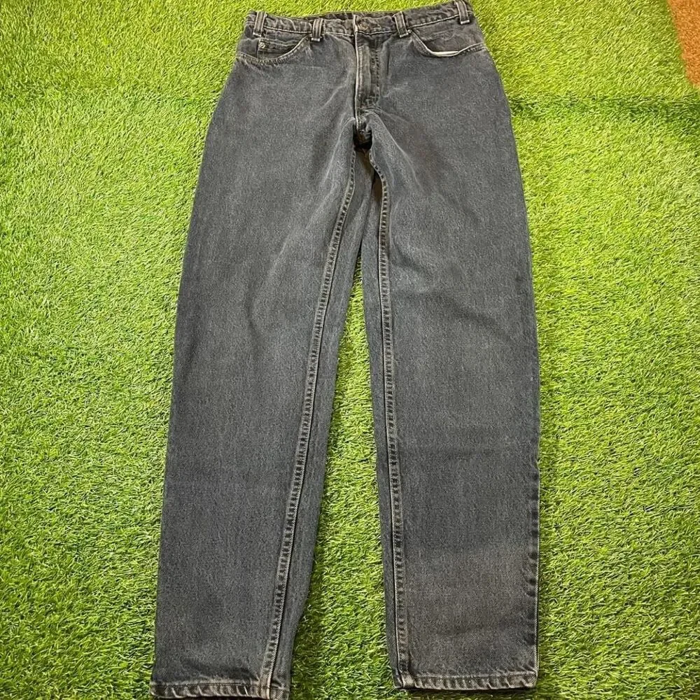 Levi's 550 batwing vintage 80's dark navy wash denim jeans Men's size 32x32